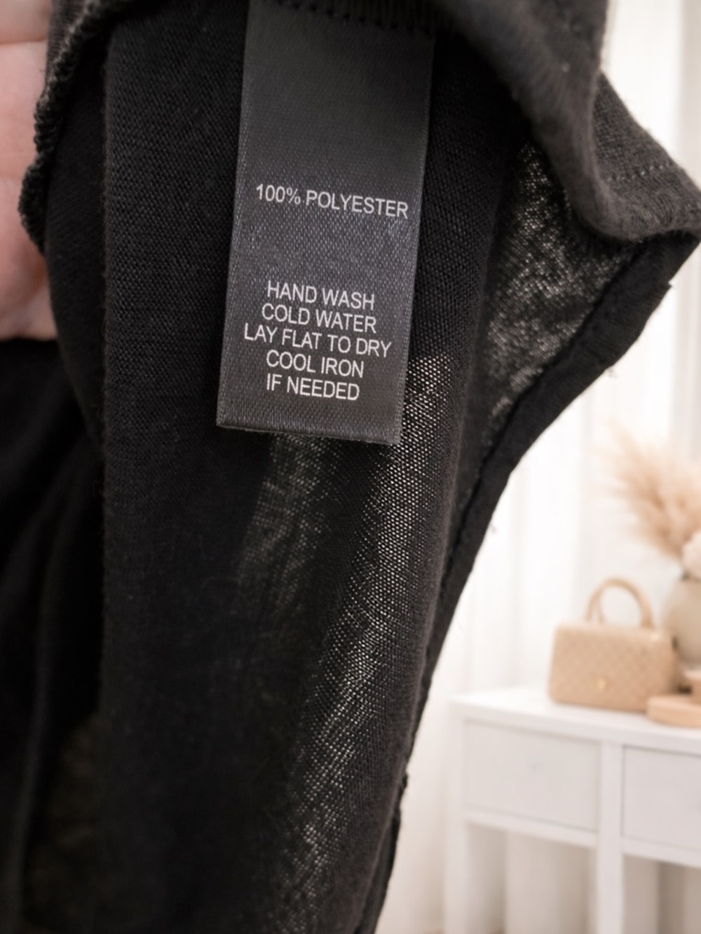 White House Black Market Black Sheer Ruffle Blouse Medium Elegant Feminine Top - Picture 6 of 6